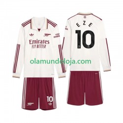 Camisola Arsenal Eze 10 Criança Equipamento Terceiro 2025-2026 Manga Comprida